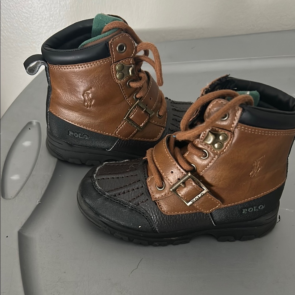 Polo by Ralph Lauren Brown and Black Outdoor Boots